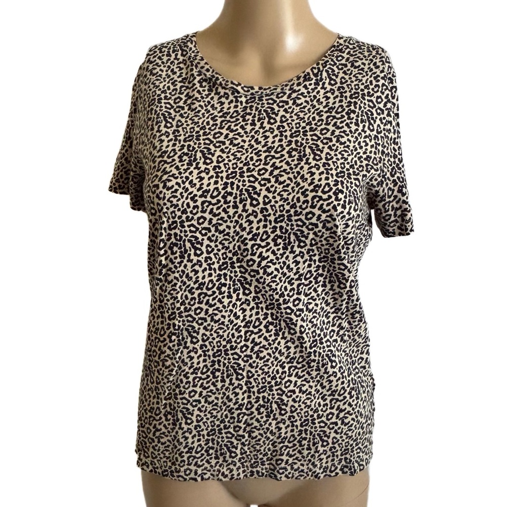 J. Crew Factory Leopard Print Collector Tee - Picture 12 of 15